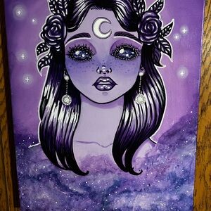 Purple Mystical Art Canvas